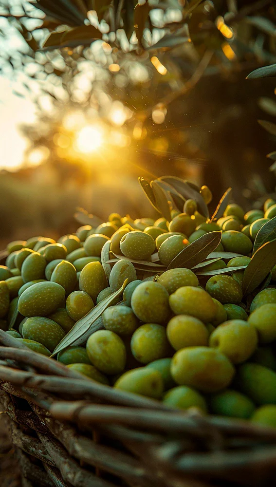 Metodo raccolta olive azienda olivicola Verde Notte